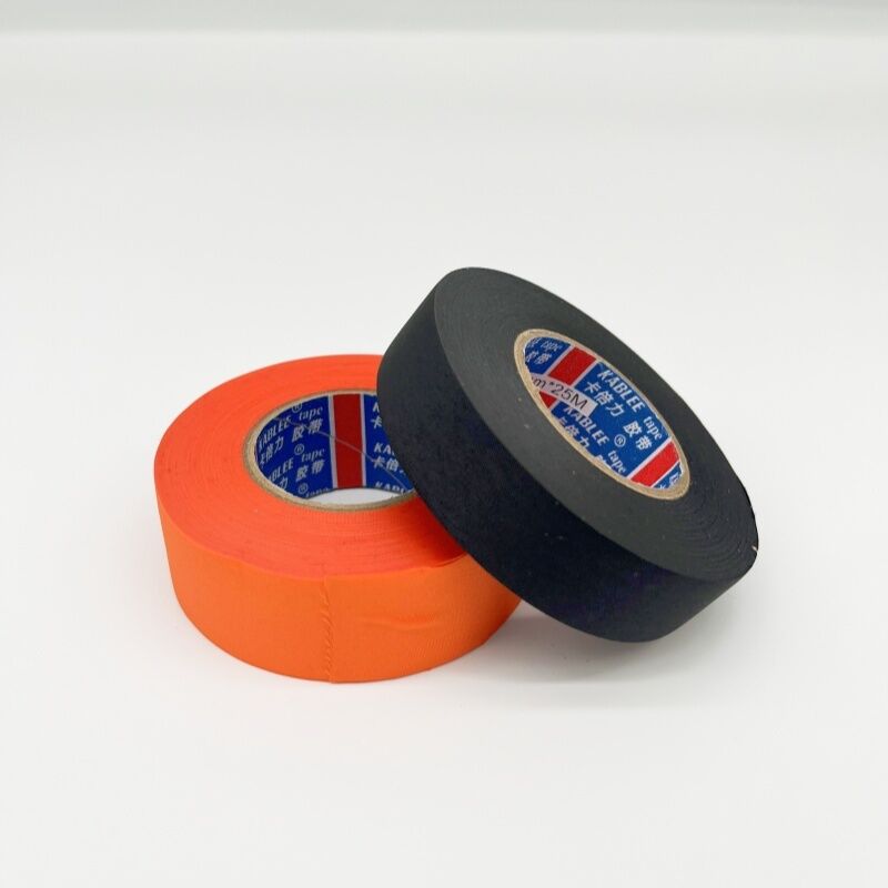 KBL T03 0.16mm Thickness Cloth Tape Wrapping Automotive Wire Harness Orange Black Color